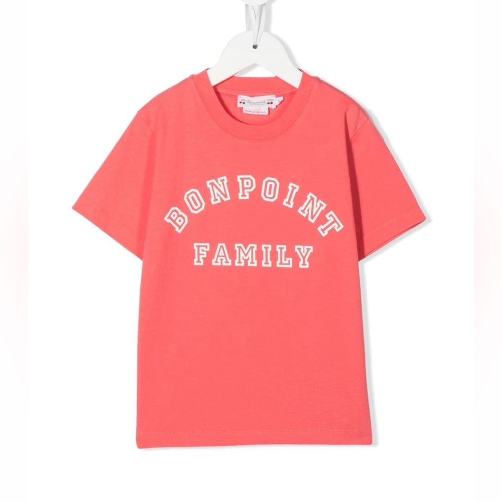 Bonpoint Logo Print Crewneck T-shirt